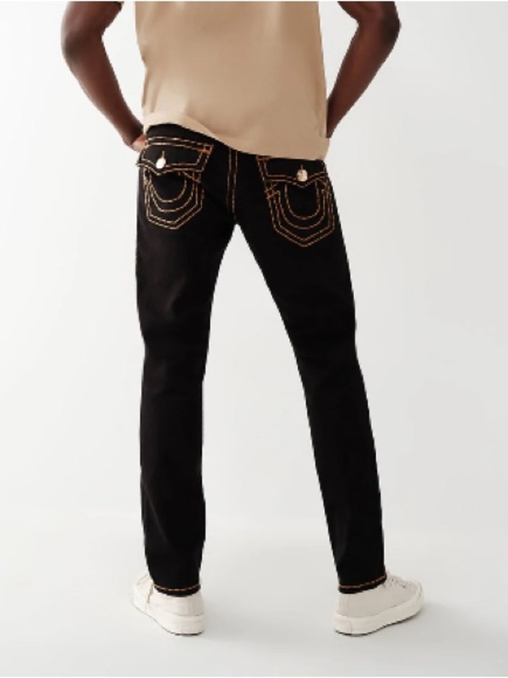 True Religion Men's Black Skinny Jeans